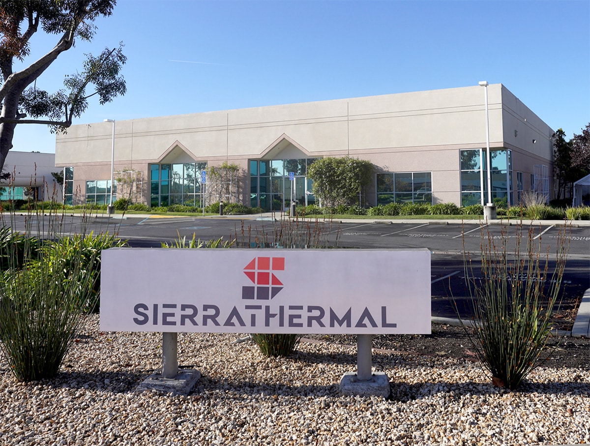 SierraThermal front of building parking lot and sign, day time